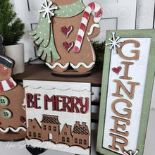 Load image into Gallery viewer, Victorian Gingerbread Christmas Decor Set SVG | Laser Cut File, Tiered Tray (Digital Download)
