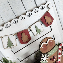Load image into Gallery viewer, Victorian Gingerbread Christmas Decor Set SVG | Laser Cut File, Tiered Tray (Digital Download)
