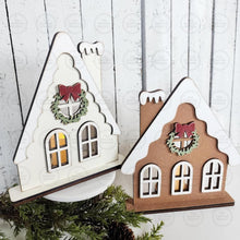 Load image into Gallery viewer, Victorian Gingerbread House Votive Holder SVG File | Laser Cut Christmas Design (Digital Download)
