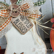 Load image into Gallery viewer, Fall Pumpkin &amp; Gourd Shelf Sitters SVG | Laser Cut File (Digital Download)
