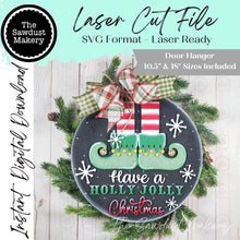 Load image into Gallery viewer, Mrs. Claus Door Hanger SVG | Laser Cut File, Christmas Baking (Digital Download)
