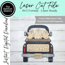 Load image into Gallery viewer, Add-on for Interchangeable Farmhouse Truck SVG | 12" and 24" Truck SVG | Spooky Boo Crew Truck | Halloween | Truck Interchangeable SVG
