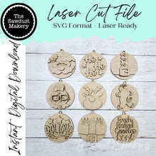 Load image into Gallery viewer, Christmas Ornament Bundle 2026 SVG File | Laser Cut File | Christmas Ornament SVG | Christmas SVG | Digital Download
