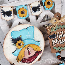 Load image into Gallery viewer, Scarecrow Fall Decor Set Tiered Tray Display SVG File | Laser Cut File | Pumpkin | Pumpkins | Fall SVG
