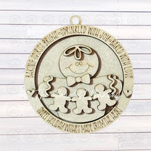Load image into Gallery viewer, Baked with Love Gingerbread Cookie Christmas Ornament SVG File | Laser Cut File | Gingerbread Christmas Ornament | Gingerbread Laser Svg

