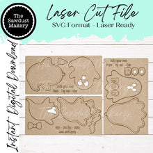 Load image into Gallery viewer, Halloween Ghost Pop-Out Tags Kids Kit Laser Cut SVG File | Pop-out Gift Card Holder | Halloween SVG (Digital Download)
