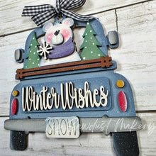 Load image into Gallery viewer, Winter Friends Truck Ornament Bundle SVG File | Laser Cut File | Christmas Ornament SVG | Christmas SVG | Christmas Truck Ornament
