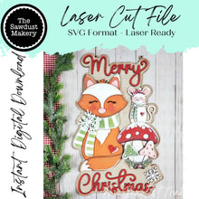 Load image into Gallery viewer, Forest Friends Christmas Ornament Bundle SVG File | Laser Cut File | Christmas Ornament | Ornament SVG | Fox &amp; Mice Christmas Ornaments SVG
