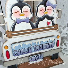 Load image into Gallery viewer, Add-on for Interchangeable Farmhouse Truck SVG | 12" and 24" Truck SVG | Chillin' Together Penguin Truck | Winter Truck Interchangeable SVG
