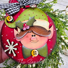 Load image into Gallery viewer, Elf Scallop &amp; Round Ornament + Pop-out Ornament Version SVG | Laser Cut File, Ornament (Digital Download)
