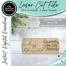 Load image into Gallery viewer, Add-on File for Interchangeable Round Door Hanger | Christmas Tree Farm Insert | Laser Cut File (Digital Download)
