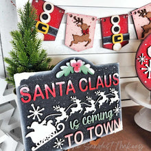 Load image into Gallery viewer, North Pole Santa Decor Set Tiered Tray SVG File | Laser Cut File | Christmas | Santa Claus Christmas | Retro Christmas
