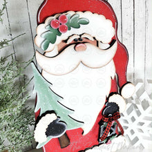 Load image into Gallery viewer, Woodland Santa SVG File | Lucky | Laser Cut File | Christmas SVG File | Santa SVG | Christmas Shelf Sitter
