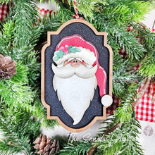 Load image into Gallery viewer, Santa Christmas Ornament Bundle SVG File | VIP Club File October 2025 | Laser Cut File | Ornament SVG | Christmas svg
