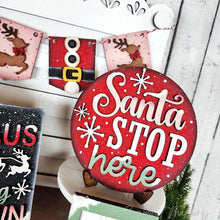 Load image into Gallery viewer, North Pole Santa Decor Set Tiered Tray SVG File | Laser Cut File | Christmas | Santa Claus Christmas | Retro Christmas
