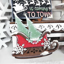 Load image into Gallery viewer, North Pole Santa Decor Set Tiered Tray SVG File | Laser Cut File | Christmas | Santa Claus Christmas | Retro Christmas
