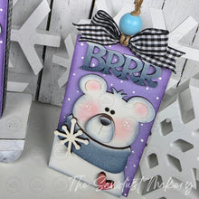 Load image into Gallery viewer, Polar Bear Shelf Sitter and Ornament Gift Card Holder Laser Cut File | Christmas Ornaments | Laser SVG File | Christmas Gift | Gift Tag SVG
