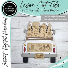 Load image into Gallery viewer, Add-on for Interchangeable Farmhouse Truck SVG | 12" and 24" Truck SVG | Mr and Mrs Snowman Truck | Let it Snow Truck Interchangeable SVG
