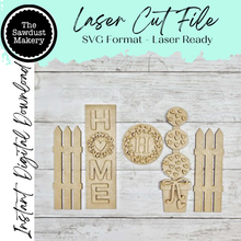 Load image into Gallery viewer, Barn Door Insert Add-on |  Home Barn Door Insert | Seasonal Interchangeable Bundle | SVG Laser Cut File | Barn Door Farmhouse Decor
