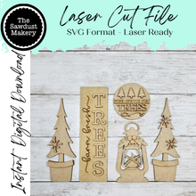 Load image into Gallery viewer, Barn Door Insert Add-on |  Christmas Tree Farm Barn Door Insert | Seasonal Interchangeable Bundle | SVG Laser Cut File | Barn Door Farmhouse Decor
