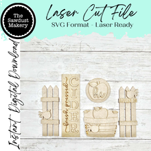 Load image into Gallery viewer, Barn Door Insert Add-on |  Apple Cider Barn Door Insert | Seasonal Interchangeable Bundle | SVG Laser Cut File | Barn Door Farmhouse Decor
