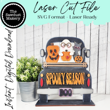 Load image into Gallery viewer, Add-on for Interchangeable Farmhouse Truck SVG | 12&quot; and 24&quot; Truck SVG | Spooky Season Truck | Halloween | Truck Interchangeable SVG
