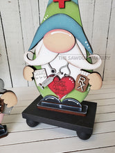 Load image into Gallery viewer, Nurse Gnome SVG File  | Laser Cut File | Standing Boy Nurse Gnome SVG File | Gnome Shelf Sitter | Nurse Appreciation | Nurses call the shots
