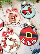 Load image into Gallery viewer, Christmas Ornament Bundle SVG File | Laser Cut File | Christmas Ornament Kit | Ornament SVG | Christmas svg | Snowman | Gingerbread | Santa
