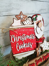 Load image into Gallery viewer, Vintage Santa Claus Cookie SVG File | Laser Cut File | Glowforge | Santa Claus | Milk &amp; Cookies | Santa SVG | Santa Baking Set
