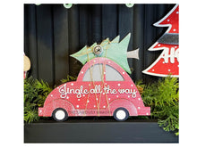 Load image into Gallery viewer, Jingle all the Way Car  Christmas Tree SVG File | Laser Cut File | Glowforge | Santa Claus | Christmas Bug | Beetle svg
