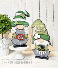 Load image into Gallery viewer, Add-on Interchangeable Gnome SVG File | St. Patrick&#39;s Day | Laser Cut File | St. Patrick&#39;s Day Gnome SVG File | Gnome | Gnome Shelf Sitter
