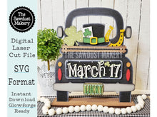 Load image into Gallery viewer, Add-on for Interchangeable Farmhouse Truck SVG | 12&quot; and 24&quot; Truck SVG | St. Patrick&#39;s Day  Truck | Lucky | St. Patrick Interchangeable SVG
