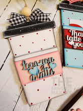Load image into Gallery viewer, Valentine Gift Card Holder Laser Cut SVG File | Valentine Tags | Valentine Ornaments | Laser SVG File | Glowforge | Be Mine | Latte SVG
