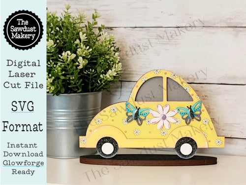 Add-on for Interchangeable Car Svg | Interchangeable Car SVG | Spring Daisy Interchangeable car | Butterfly Bug | Spring Interchangeable SVG