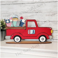 Load image into Gallery viewer, Farmhouse Reversable Side View Truck SVG  | Interchangeable Farmhouse Truck | 12&quot; Truck Inserts | Laser Cut File | Interchangeable Truck SVG
