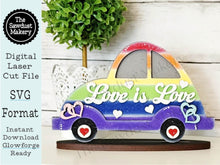 Load image into Gallery viewer, Add-on for Interchangeable Car Svg | Interchangeable Car SVG | Pride Interchangeable car | Love is Love Interchangeable SVG
