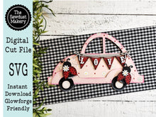 Load image into Gallery viewer, Add-on for Interchangeable Car Svg | Interchangeable Car SVG | Ladybug Interchangeable car | Daisies | Summer Ladybug Interchangeable SVG

