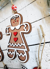 Load image into Gallery viewer, Gingerbread Ornament SVG File  | Laser Cut File | Camper SVG File | Christmas Ornament svg | Gingerbread SVG | Cookie Sheet svg
