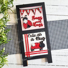 Load image into Gallery viewer, Summer Ladybug Laser Cut Files | Ladybug Interchangeable Leaning Sign Bundle File SVG | Glowforge | Summer Tiered Tray SVG | Farmhouse Frame
