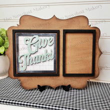 Load image into Gallery viewer, Decorative Interchangeable Sign &amp; Photo Holder SVG | Interchangeable Frame SVG | Laser Cut File | Framed Sign SVG | Home Decor svg
