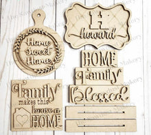 Load image into Gallery viewer, Home Sweet Home Tiered Tray SVG File | Laser Cut File | Home svg | Home is where the Heart is SVG | This is us svg | Farmhouse SVG
