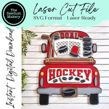 Load image into Gallery viewer, Add-on for Interchangeable Farmhouse Truck SVG | 12&quot; and 24&quot; Truck SVG | Hockey Truck | Sports Truck | Truck Interchangeable SVG
