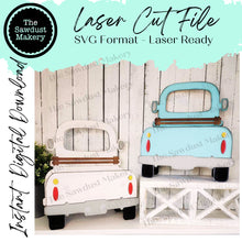 Load image into Gallery viewer, Farmhouse Truck Box SVG | Interchangeable Farmhouse Truck Starter | 12&quot; Truck SVG | Laser Cut File | Interchangeable Truck SVG

