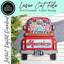 Load image into Gallery viewer, Add-on for Interchangeable Farmhouse Truck SVG | 12&quot; and 24&quot; Truck SVG | Liberty 4th of July Truck | USA Truck Interchangeable svg
